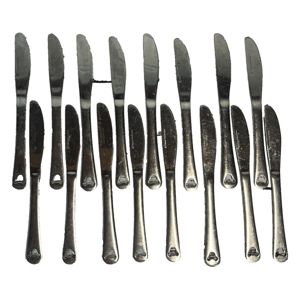 16pc Set of Disney Mickey Mouse Table Knives Stainless Steel Silverware Dinner - Picture 1 of 9